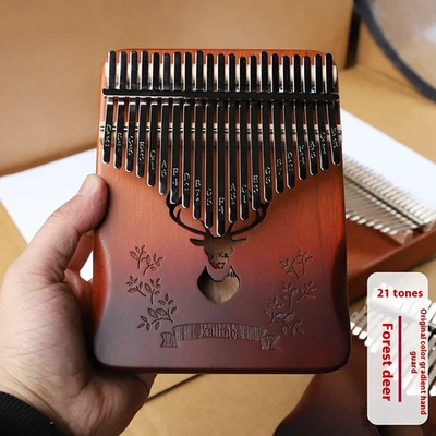 Teclado musical Kalimba portátil para piano de 21 pulgares para niños principiantes Foto 1 de 4