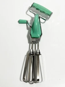 Vintage Trauzeugin mintgrün Handkurbel Eierschläger | getestet & funktionsfähig - Bild 1 von 8
