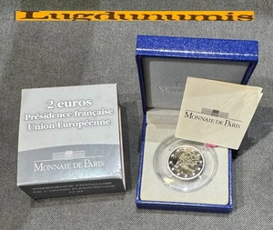 France BE 2 euro 2008 2 € Commémorative Présidence Français U Europe 10000 Ex - Imagen 1 de 4