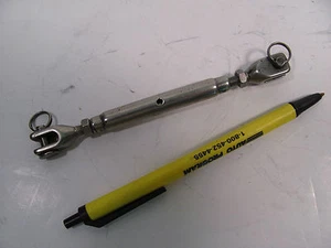 3/16"  TURNBUCKLE JAW JAW SOLID BODY STAINLESS - Bild 1 von 2