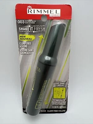 Rimmel Shake It Fresh Clump Free Volume Mascara 003 Extreme Black. - Image 1 of 2
