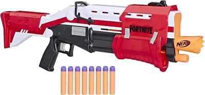 Nerf Fortnite TS Blaster Pump Action Dart Blaster 8 Official Mega Fortnite Darts - Image 1 of 2