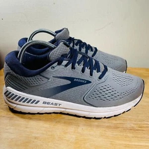Brooks Beast 20 Hombres Talla 8.5 Zapatos Gris Azul Atlético Tenis para Correr - Imagen 1 de 10
