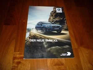 BMW X3 Prospekt 2 2017 - Bild 1 von 1