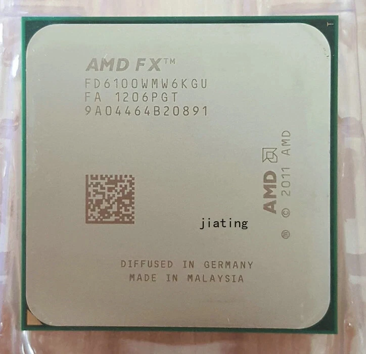 AMD FX-6100 Socket AM3+ CPU Processor 6C 3.3 GHz FD6100WMW6KGU - Image 1 of 1