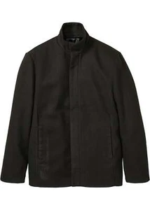 Jacke in Wolloptik und Stehkragen Gr. 52 Schwarz Herrenjacke Kurzmantel Neu* - Bild 1 von 1
