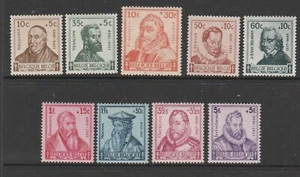 BÉLGICA - 1942 ANTI TURBERCULOSIS Fondos conjunto de 9 MNH - Retratos - Imagen 1 de 1