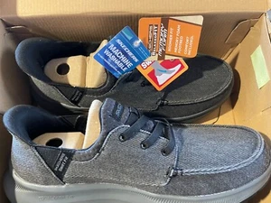 Skechers Men's 11 Lace Up Moc Toe Swift Fit Hands Free ,Washable Memory Foam 11 - Picture 1 of 5