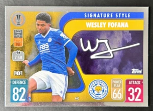 Wesley Fofana Signature Style 2021-22 Topps Match Attax  #440 - Leicester City - Bild 1 von 2
