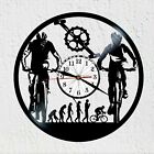 wall clock vinyl record cycling adventure sport race mounten bike