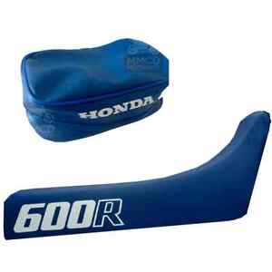 🚩 Seat cover and Rear tools Bags for Honda XR600R xr 600 XR600 1986 BLUE ship🌎