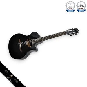 Yamaha NTX1 Nylon String Thinline Classical Acoustic Electric Guitar Black Japan - Picture 1 of 8