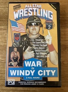VHS - All Star Wrestling War In Windy City 1990 Sgt Slaughter 2 Hours ASW - - Picture 1 of 6