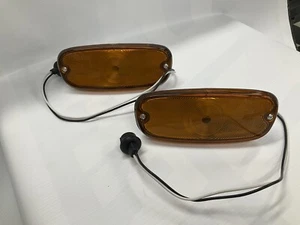 1958 1959 Chevrolet Pickup Parking Lamp Assembly W/amber Lens PR - Picture 1 of 4