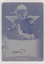 2019 Leaf Ultimate Printing Plate Magenta 1/1 Ryan Finley Rookie Auto RC pn1
