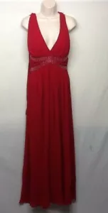 Ignite Evenings By Carol Lin Beautiful Formal Prom Beaded Sequins Gown Size 6 - Picture 1 of 11