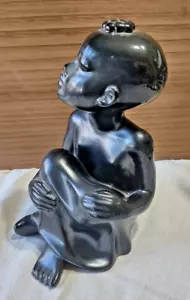ROBJ VILLEROY & BOCH PIERRE MEAUZE KONGO SERIE STATUE SKULPTUR JUNGE BLACKAMOOR - Bild 1 von 10