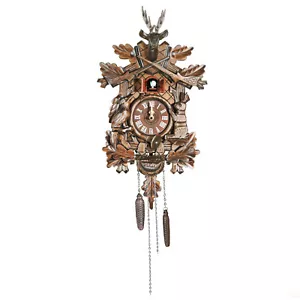 Vintage German Black Forest Wooden Wall Clock  Hunter Cuckoo Clock - Picture 1 of 12