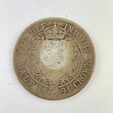Great Britain Queen Victoria Silver 1894 Half 1/2 Crown Coin