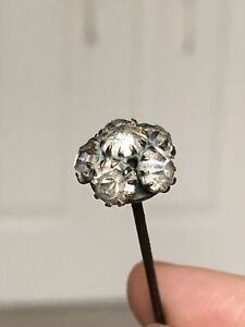 Antique Hatpin Long Glass Paste Victorian Edwardian 1900s Collectable Retro Old