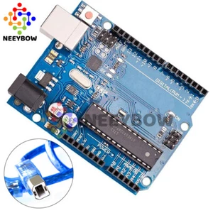 UNO R3 Board MEGA328P ATMEGA328P ATMEGA16U2 for Arduino Compatible+USB Cable - Picture 1 of 6