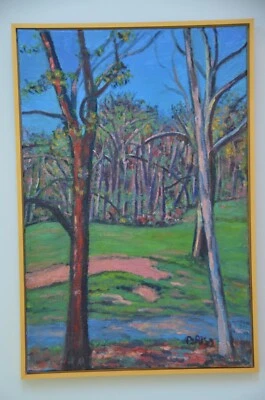 Бет Рисо оригинальная художественная картина маслом - гольф Ocean Edge - пивовар - кейп-код - Изображение 1 из 4