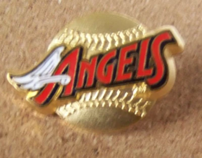 Anaheim Angels name w/ gold ball pin 1998 3D MLB c43488 - Image 1 of 4