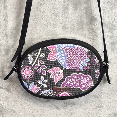 VERA BRADLEY Bandolera Brillante FLORA ALPINO Bolso Cartera Bolso Noche Usado en Excelente Condición Foto 1 de 4