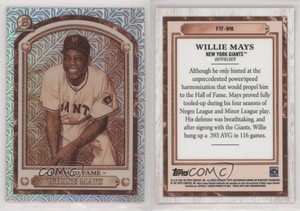 2020 Bowman Chrome Farm to Fame Mojo Refractor Willie Mays #FTF-WM HOF