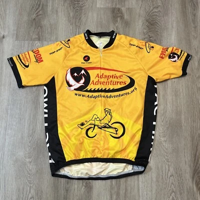 Camiseta deportiva de ciclismo Pactimo para hombre talla S amarilla manga corta cremallera completa ciclismo de carretera Foto 1 de 4