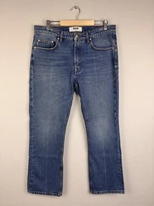 Pantalones de mezclilla MSGM Milano azules rectos elásticos con cremallera cómodos talla 50 - Imagen 1 de 22