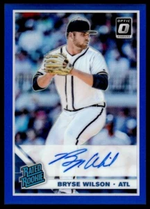 2019 Donruss Optic Rated Rookie Signatures Bryse Wilson Auto /75 Atlanta Braves - Picture 1 of 2