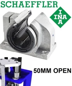 ✳️Duty Free✳️INA(Schaeffler) KGBAO50-PP-AS Linear Bearing & Housing Unit 50mm🔥 - Picture 1 of 4