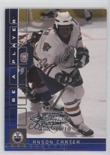 2001 ITG Be A Player Memorabilia Sapphire All-Star Fantasy /10 Anson Carter #16