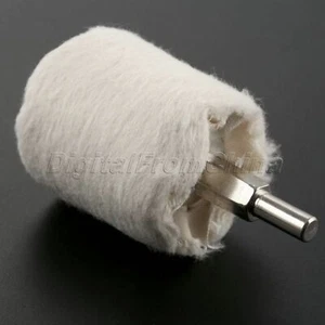 Small Cotton Cylindrical Polishing Cleaning Wheels Pad Brush Grinder Rotary Tool - Picture 1 of 12