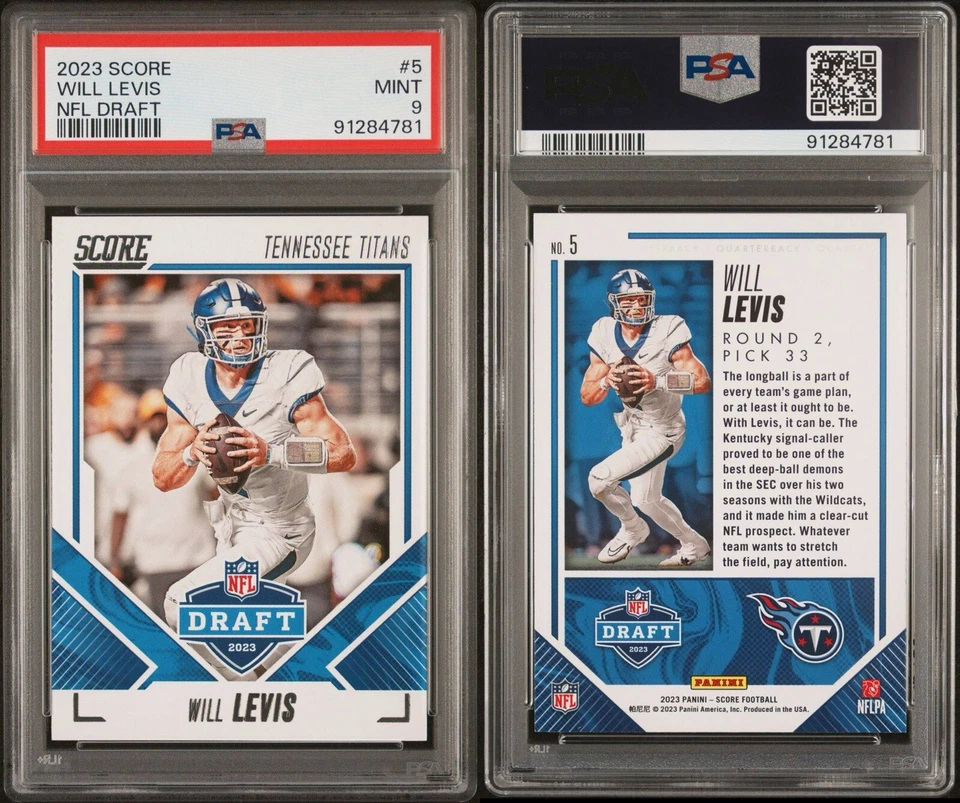 2023 Score - NFL Draft #5 Will Levis (RC) - Image 1 of 1