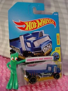 THE HAULINATOR #354✰blue truck;SPEED SHOP✰CITY WORKS✰2017 i Hot Wheels case Q/A - Picture 1 of 2