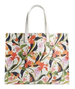 Borsa shopper Ted Baker floreale stampa floreale extra large icona crema colorata - Foto 1 di 2
