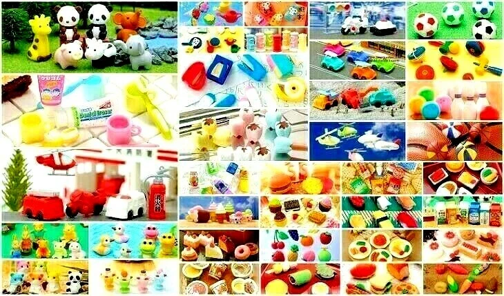 Borrador rompecabezas Iwako Panda caballo elefante unicornio koala tigre mono león pingüino Foto 1 de 1