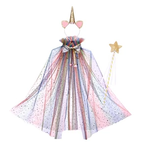 Child Dress up Accessories Unicorn Cape for Girls Princess Party - Picture 1 of 9