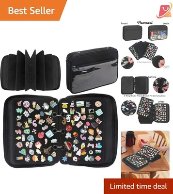 Enamel Pin Organizer Case Travel Storage 400 Pins Brooch Collecting - Image 1 of 4