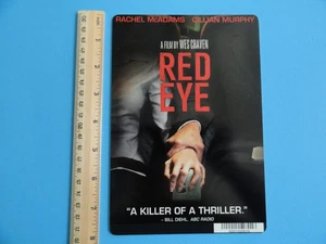RED EYE - BLOCKBUSTER VIDEO BACKER CARD 5"X8" - CILLIAN MURPHY - Picture 1 of 3