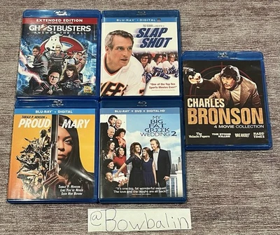 Blu-Ray Movie Lot Of 8! Slap Shot, GhostBusters, Proud Mary, Greek Wedding + 4 ! Foto 1 de 4