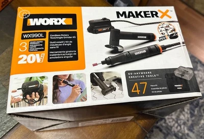 WORX WX990L 20V (2) PC MAKERX Combo: Rotary Tool + Angle Grinder - Image 1 of 2