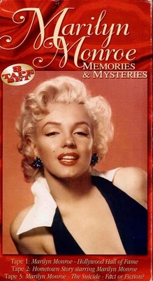 MARILYN MONROE Box Set 3 VHS Videotapes Memories & Mysteries - Image 1 of 2