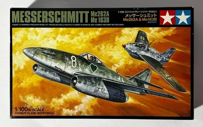 Cometa Tamiya #61604 escala 1/100 Messerschmitt Me 262A Schwalbe & Me 163B - Leer Foto 1 de 4