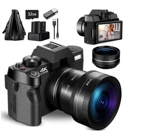 NBD 4K Ultra HD 48MP Digitale All-in-One Vlogging Kamera Weitwinkel Autofokus 16X - Bild 1 von 12