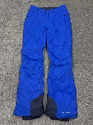 Columbia Snow Pants Women Small Blue Winter Snowboard Ski Hike Flare Omni Tech - Image 1 of 4