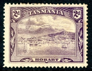 Tasmania 1902 Australia QV 2p Red Lilac Litho Perf 12x12½ SG #239db Mint V969 - Picture 1 of 6