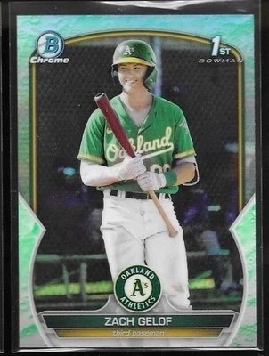 2023 Bowman Zach Gelof Lunar Glow 1st Bowman Refractor - Image 1 of 2